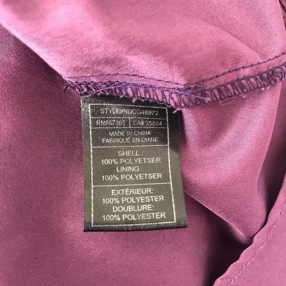 Cupcakes & Cashmere Purple Floral Fit & Flare Sleeveless Dress size Medium - Picture 9 of 11